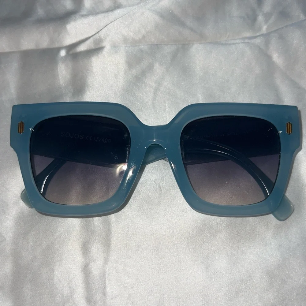 Sojos Stylish oversized Blue Sunglasses 48 22-142